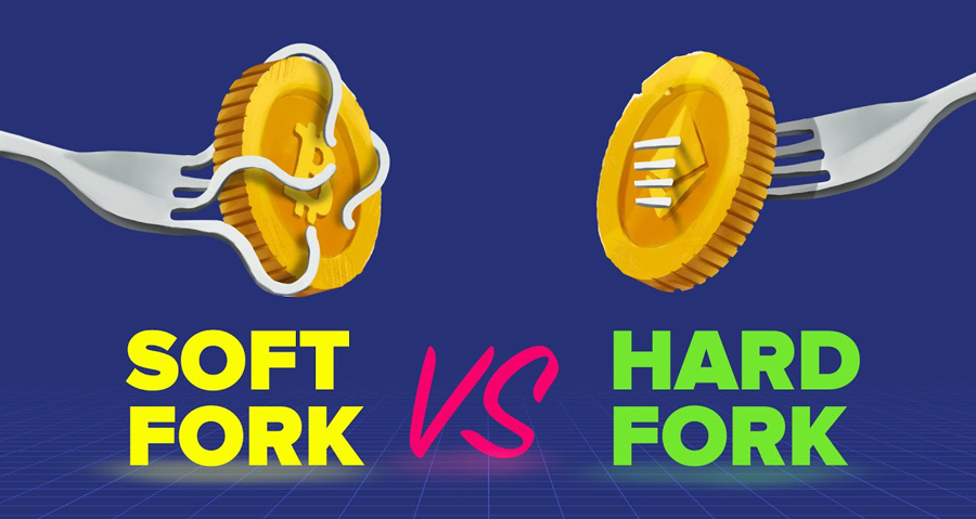 What is the difference between a hard fork and a soft fork? 