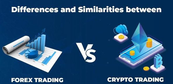 What is the difference between cryptocurrency and forex?
