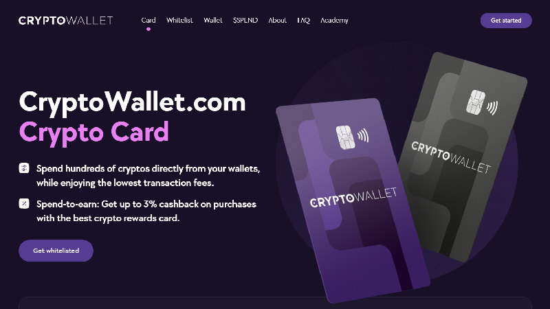 CryptoWallet.com Debit Card.
