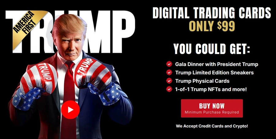 Trump Digital Tradings Cards Priced at 99$.