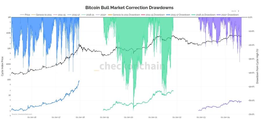 Bitcoin Bull Market Correction Drawdowns.