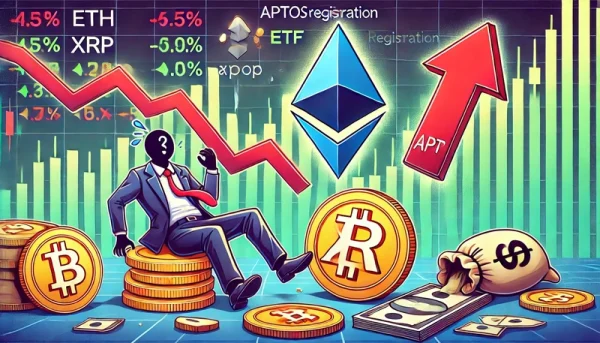 Crypto Market Struggles: ETH, XRP Drop 5%, APT Rises 10% on ETF News