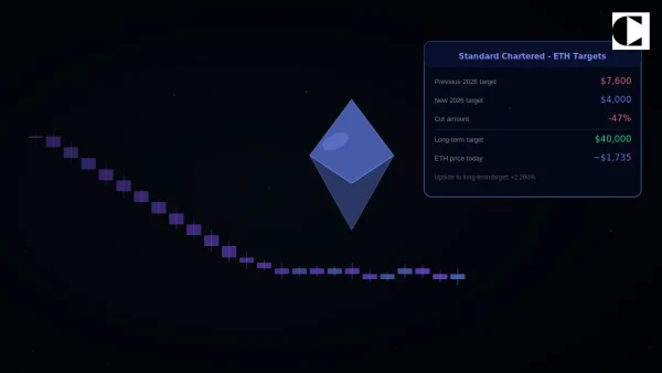 Standard Chartered Slashes Its Ethereum Target by 47% - But Keeps a $40,000 Long-Term Call